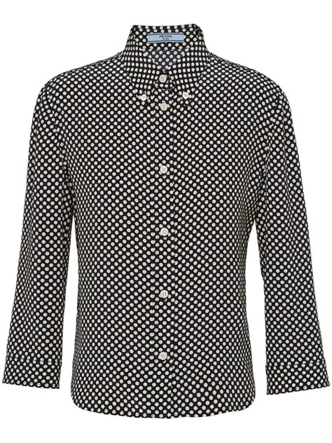 prada polka dot shirt|Prada polka.